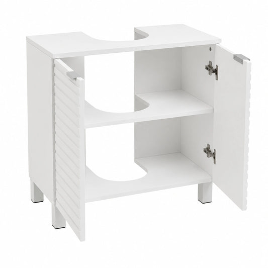 Armario Blanco para Lavabo de Pedestal de 60 cm
