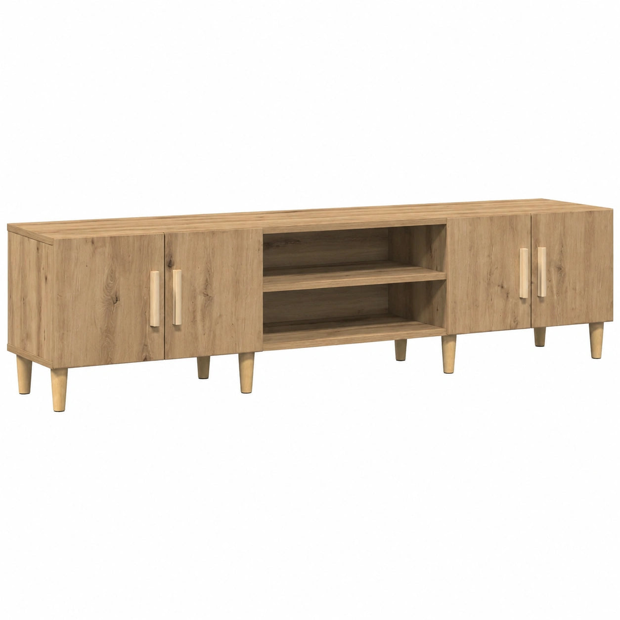 Mesa de TV de Madera de Ingeniería en Roble Artisan 180x31,5x40 cm