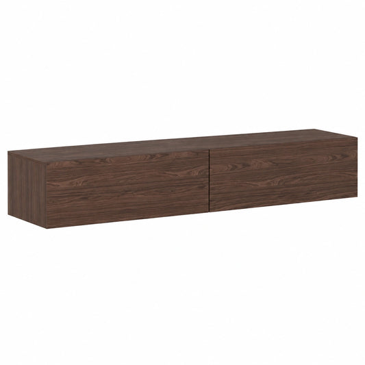 Selsey Mueble de TV Flotante 200 cm Nogal para Salón o Dormitorio