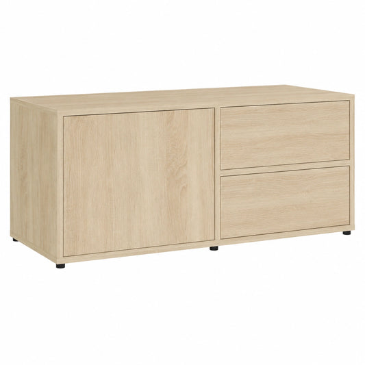 Mueble de TV de Roble Sonoma con Almacenaje, 80x34x36cm